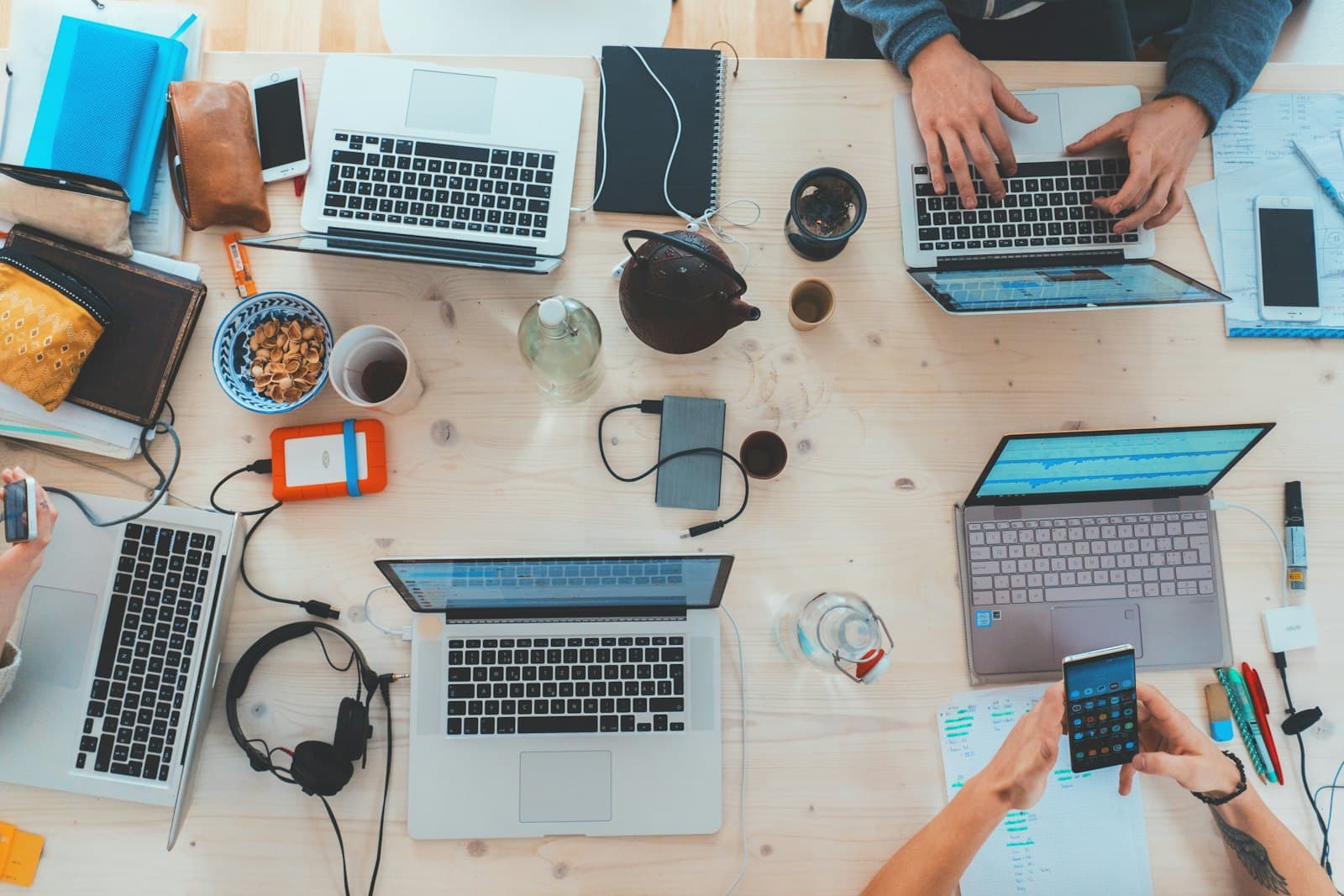 An agency team at work
